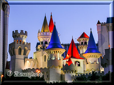 Excalibur Hotel, Ansicht wie auf Schloß Neu Schwanstein