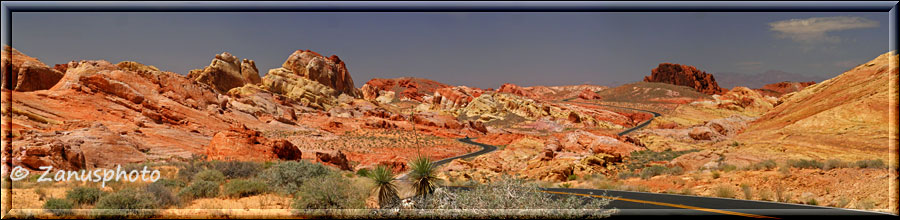 Panoramabild des Rainbow Valley