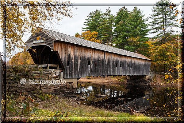 Auch auf abgelegenen Wegen steht eine Covered Bridge