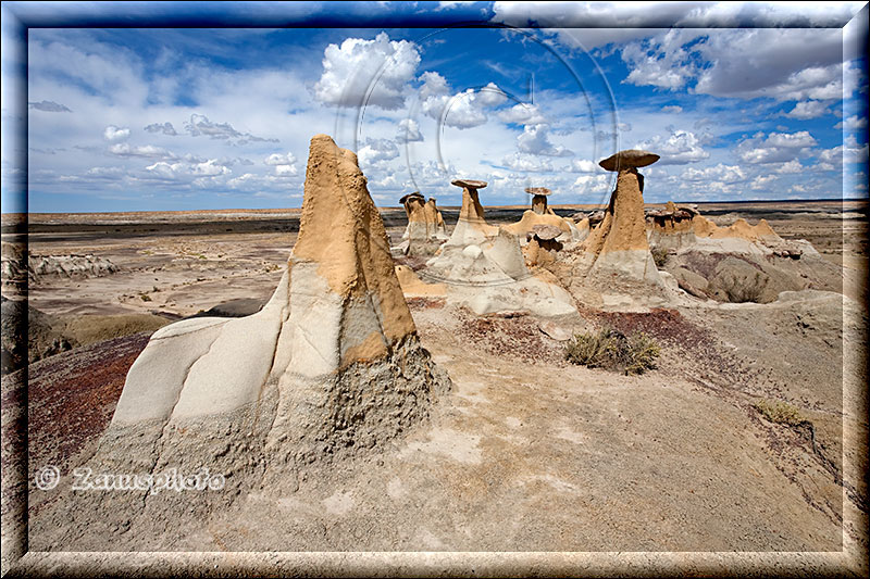 Mehrere sehr schöne Hoodoos zeigen sich vor uns