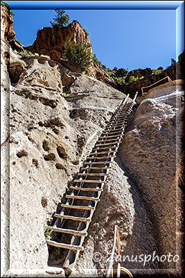 Längste Ladder im Bandelier Monument