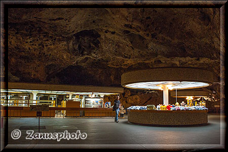 Carlsbad Caverns, tief unter der Erde finden wir zuerst eine Snakbar Area