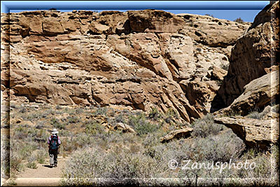 Unterwegs im Chaco Canyon