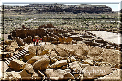 Diverse Mauern im Pueblo Bonito