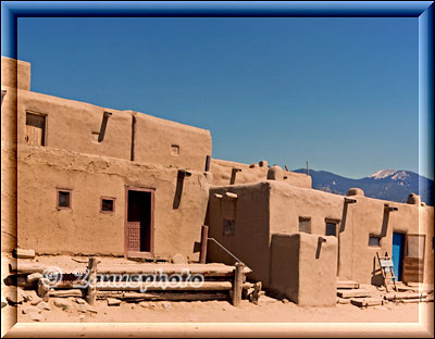 Taos Pueblo aus der Nähe gesehen