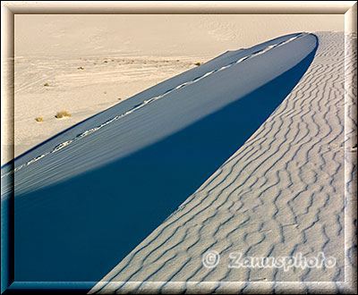 Sanddüne im Abendlicht in der White Sands Area