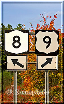Hier teilen sich die beiden Highways