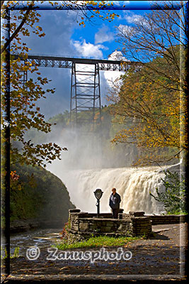 Das Portage Viadukt ĂŒberspannt den Genesee River