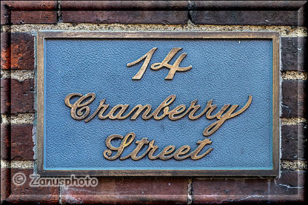 New York City - Brooklyn, Strassenschild in Brooklyn Heights