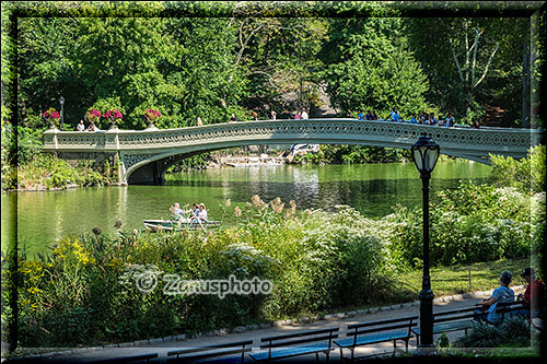 New York City - Central Park - die Bow Bridge im Central Park