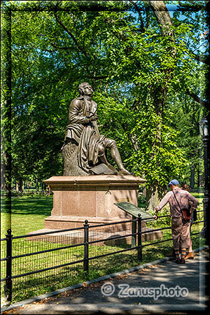 New York City - Central Park - denkmal im Central Park