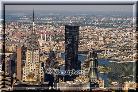 New York City - Empire State Building, Crysler Building und Trump Tower direkt im Bild zu sehen