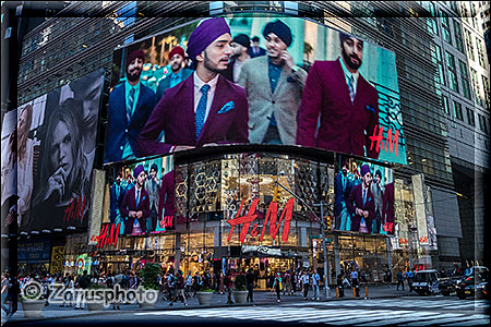 New York City, Reklamebilder nahe dem Times Square