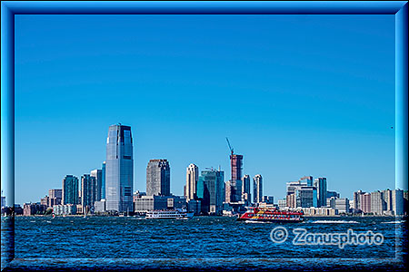 New York City, Hudson River mit New Jersey im Hintergrund