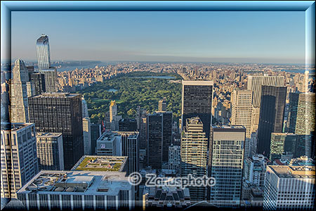 New York City - Rockefeller Center, vom Top of the Rock zum Central Park gesehen