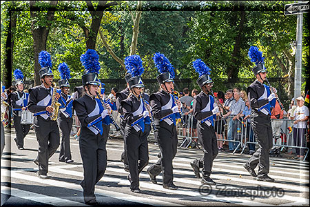 New York City - Steubenparade, eine Musikkapelle aus New Jersey ist auch dabei