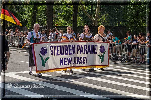 Steubenparade in New York City Titelbild der Webseite über die Steubenparade