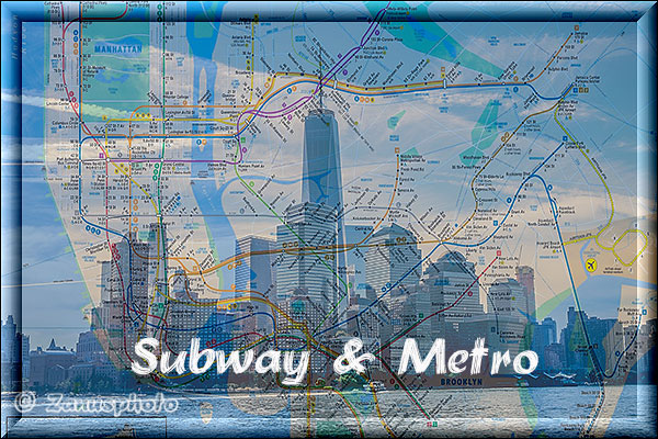 Subway und Metro in New York City Titelbild der Webseite - Subway und Metro in New York City