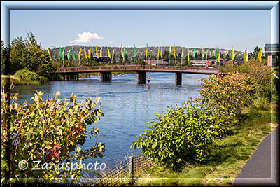 Gummiboote auf dem Deschutes River