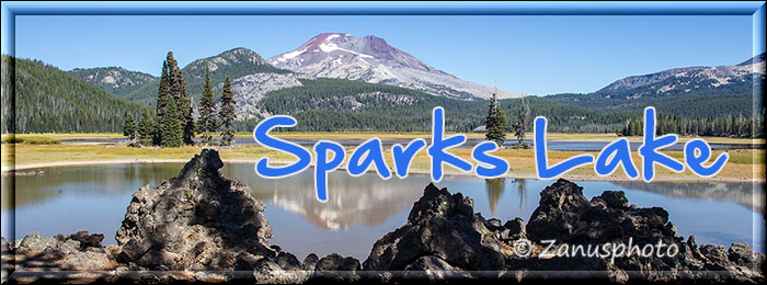 Titelbild der Webseite  Sparks Lake