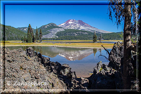 Spiegelung im Sparks Lake