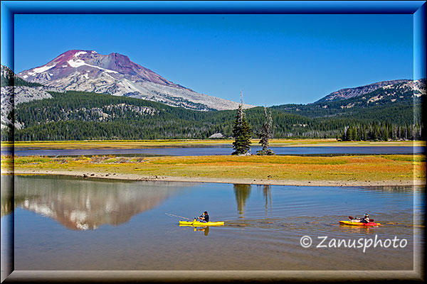 Paddelboote auf dem Sparks Lake