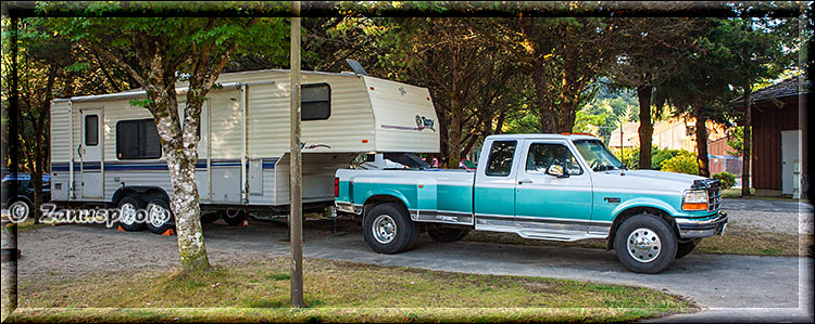 Drei Nummern grösserer Trailer Camper als unser VAN Camper