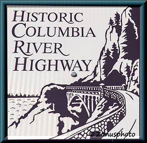 Hinweistafel zum Historic Columbia River Highway