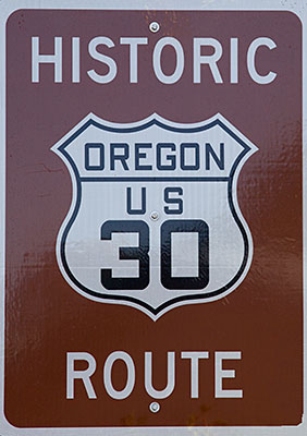 Hinweistafel Historic Highway 30