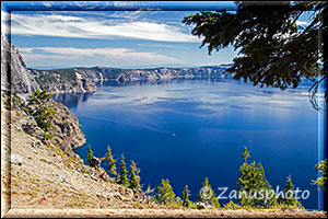 Erster Blick auf den Crater Lake