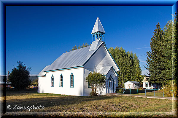 Weisse Kirche in Fort Klamath
