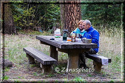 Breakfast bei -1° C unter freiem Himmel