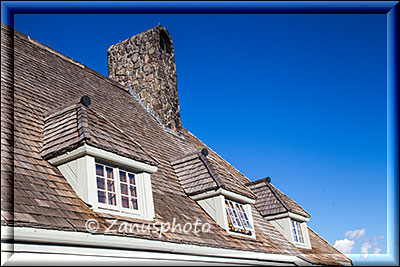 Dach der Timberline Lodge