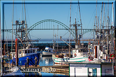 Fischerboote im Hafen Newports