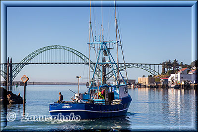 Auslaufendes Fischerboot