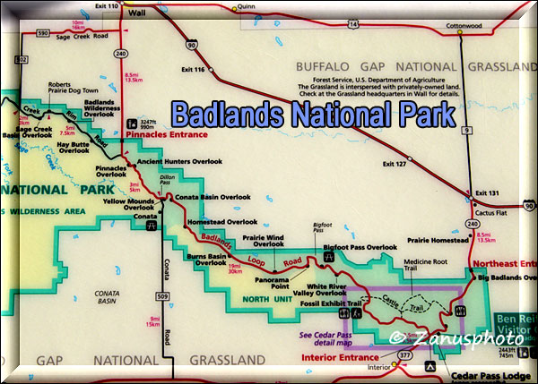 Map mit der Park Road