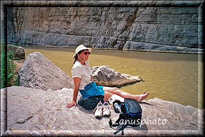 Pause im Santa Elena Canyon