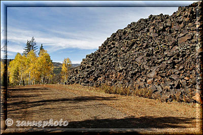 Schlackekegel auf Lava Field