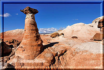 Hoodoo auf dem Felsplateau