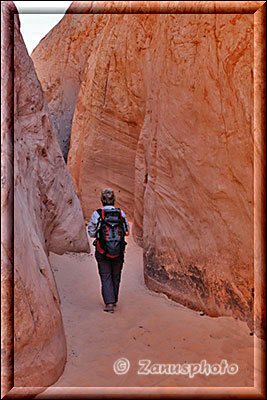 Am Eingang zum Zebra Canyon