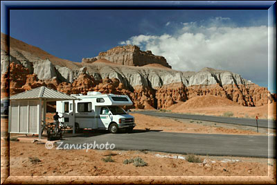 RV steht auf Campsite im State Park