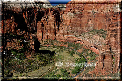 Blick ins Zion Valley