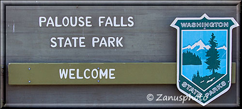 Palouse Falls State Park Schild