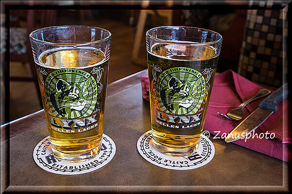 Castle Rock, ein helles Lagerbier schmeckt uns ganz gut