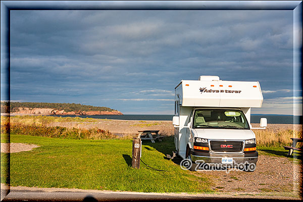 Einziger Camper auf dem Campground in St. Martin