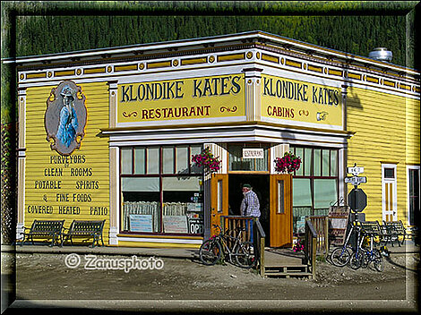 Klondike Kates Restaurant in gelbem Haus