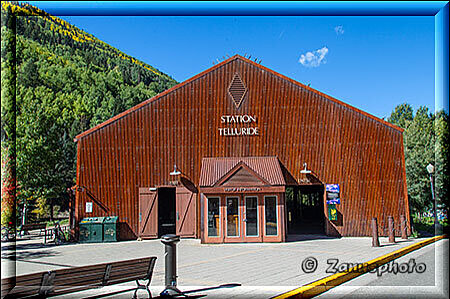 Telluride, die Talstation der Seilbahn