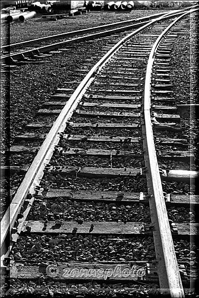 Cumbres Railroad, in die Kurve liegendes Bahngleis