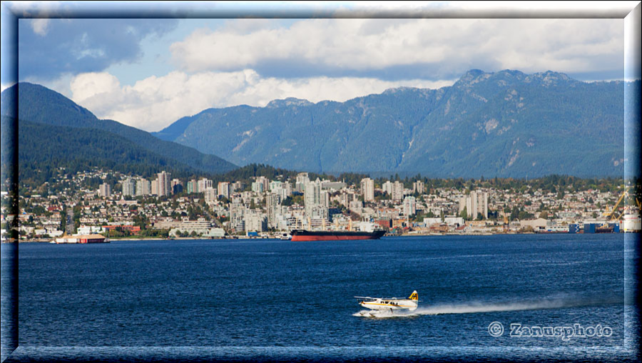 Vancouver, vom Stanley Park reicht unser Blick hinüber nach West-Vancouver