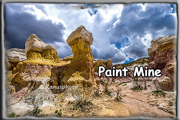 Paint Mine, in einem bunt gefärbten Besuchergelände sind wir heute gelandet